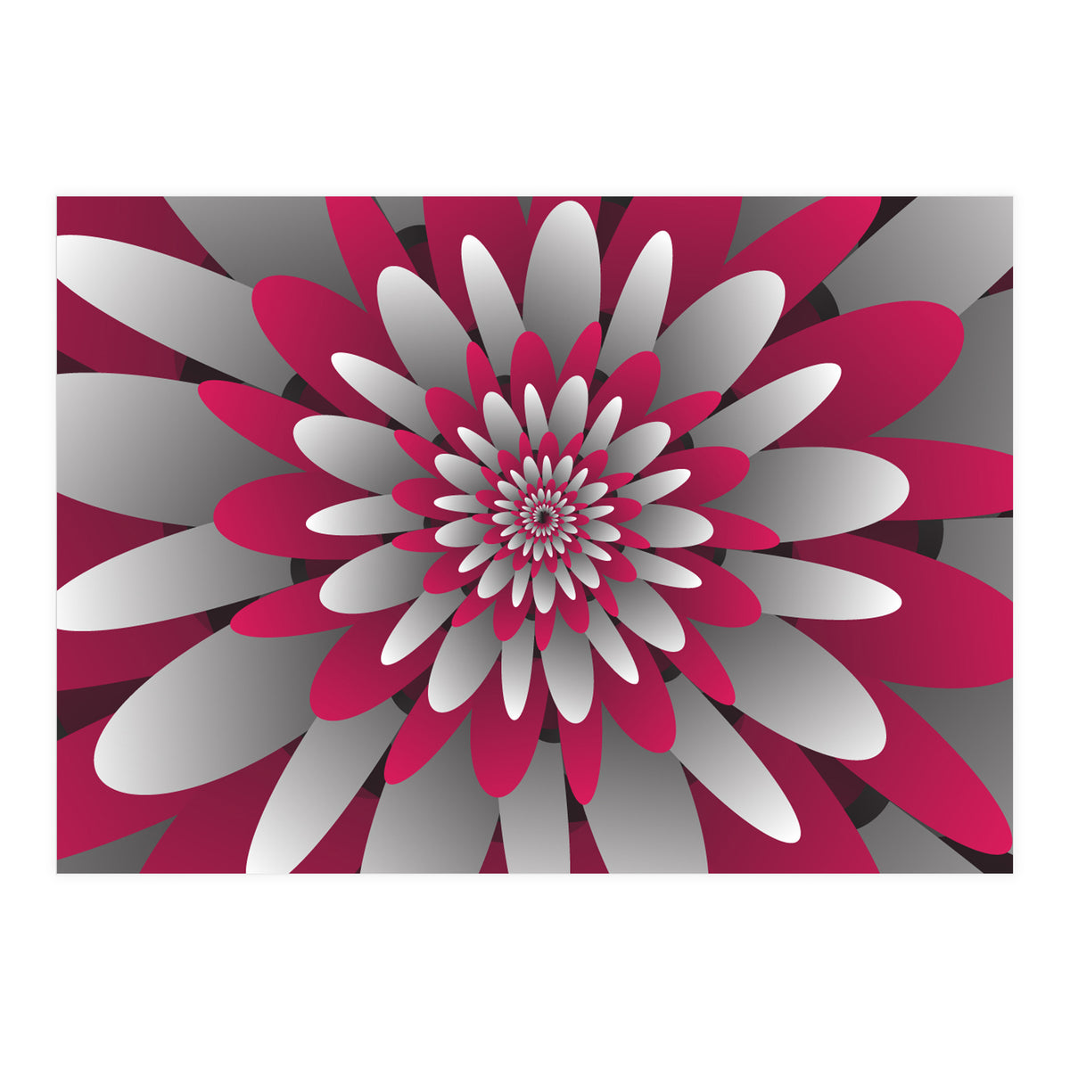 Paper Cut Flower Spiral (Print Only)