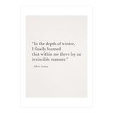 An Invincible Summer By Camus, White (Print Only) thumbnail