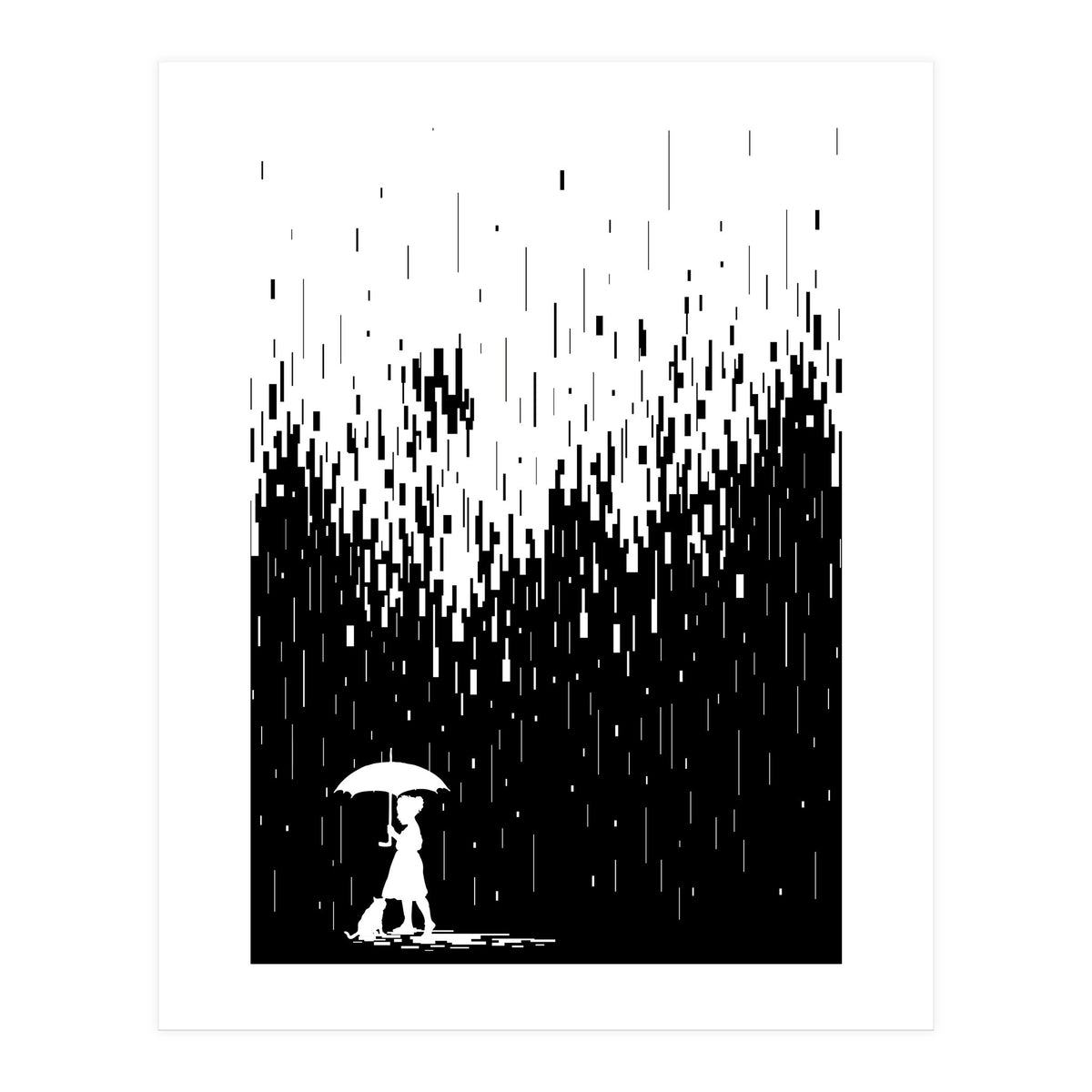 Pixel Rain (Print Only)