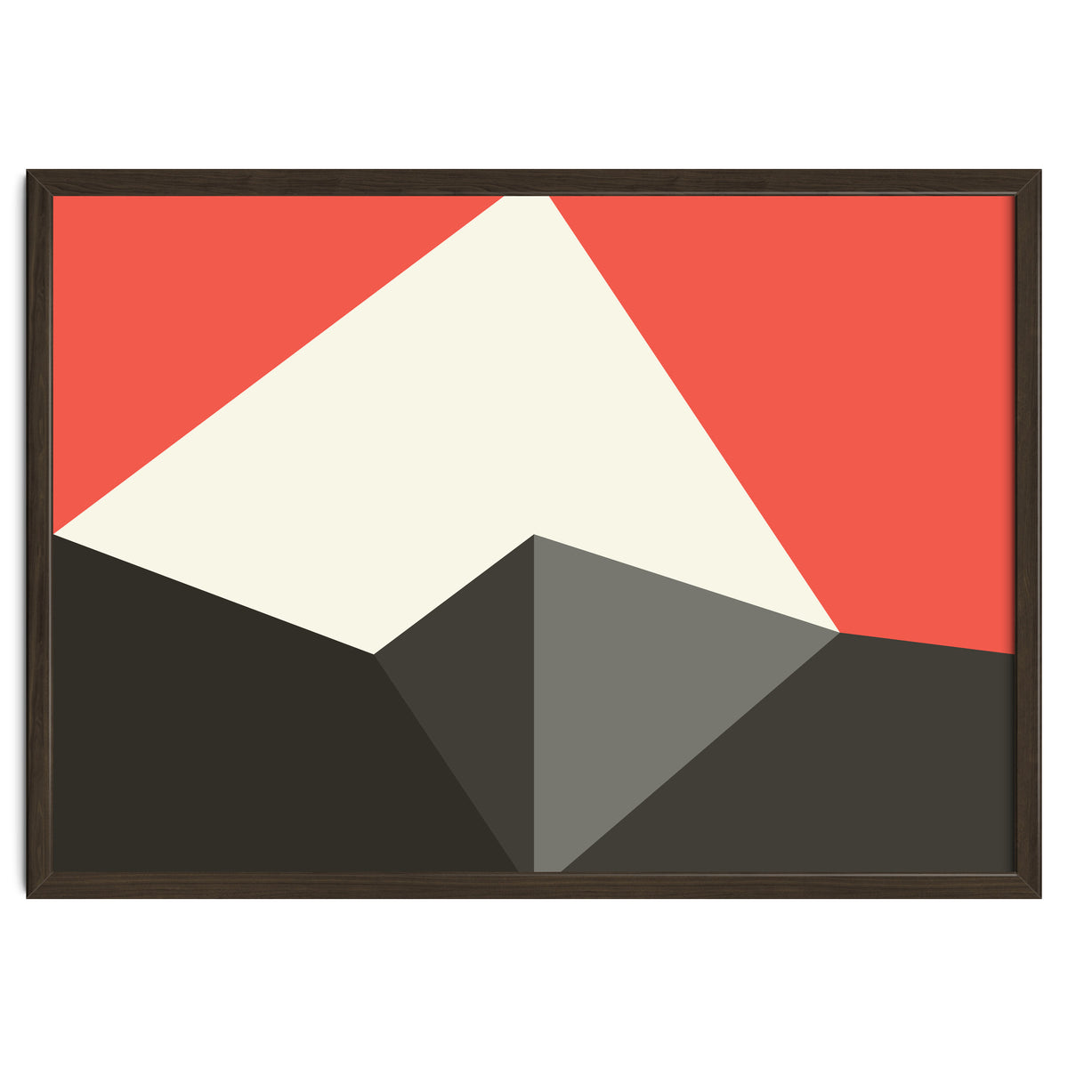 Geometric Shapes No. 77 - pink & grey