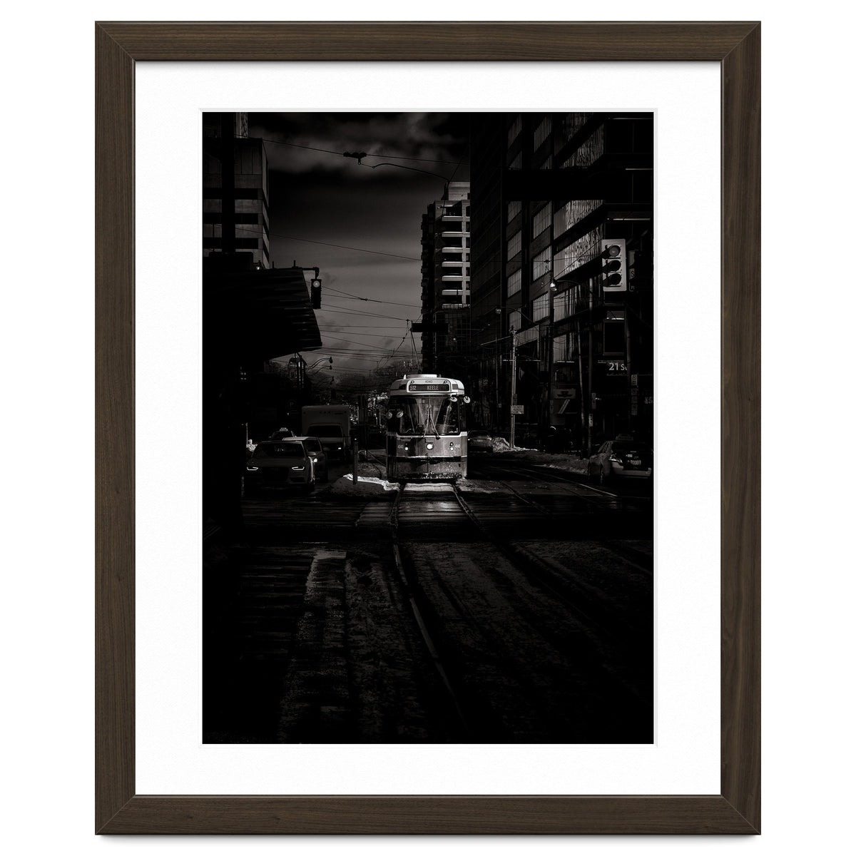 The 512 St. Clair Streetcar Toronto Canada Toned Version