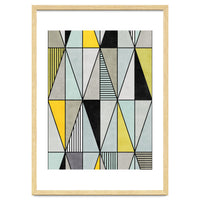 Colorful Concrete Triangles - Yellow, Blue, Grey