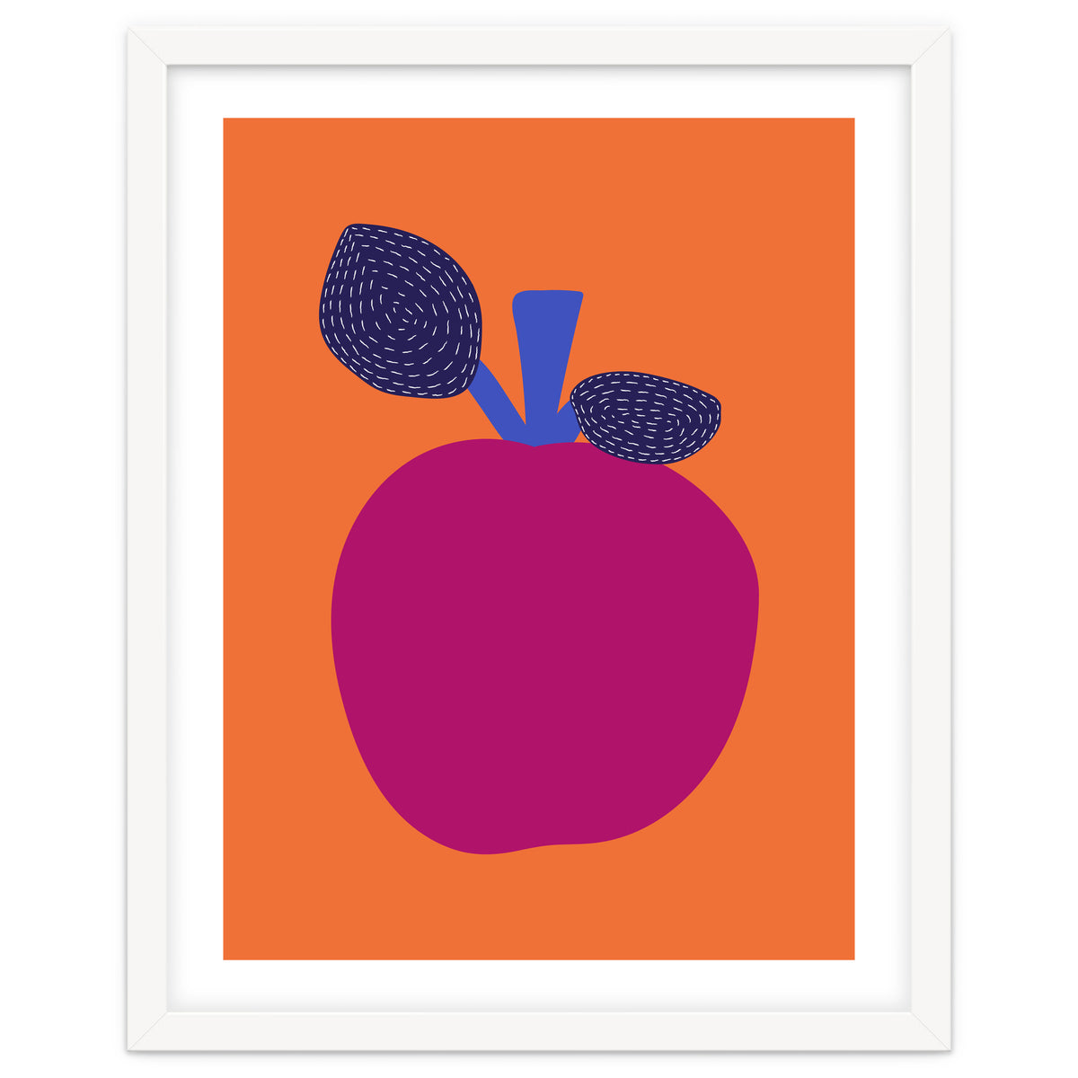 Fuchsia Apple Art