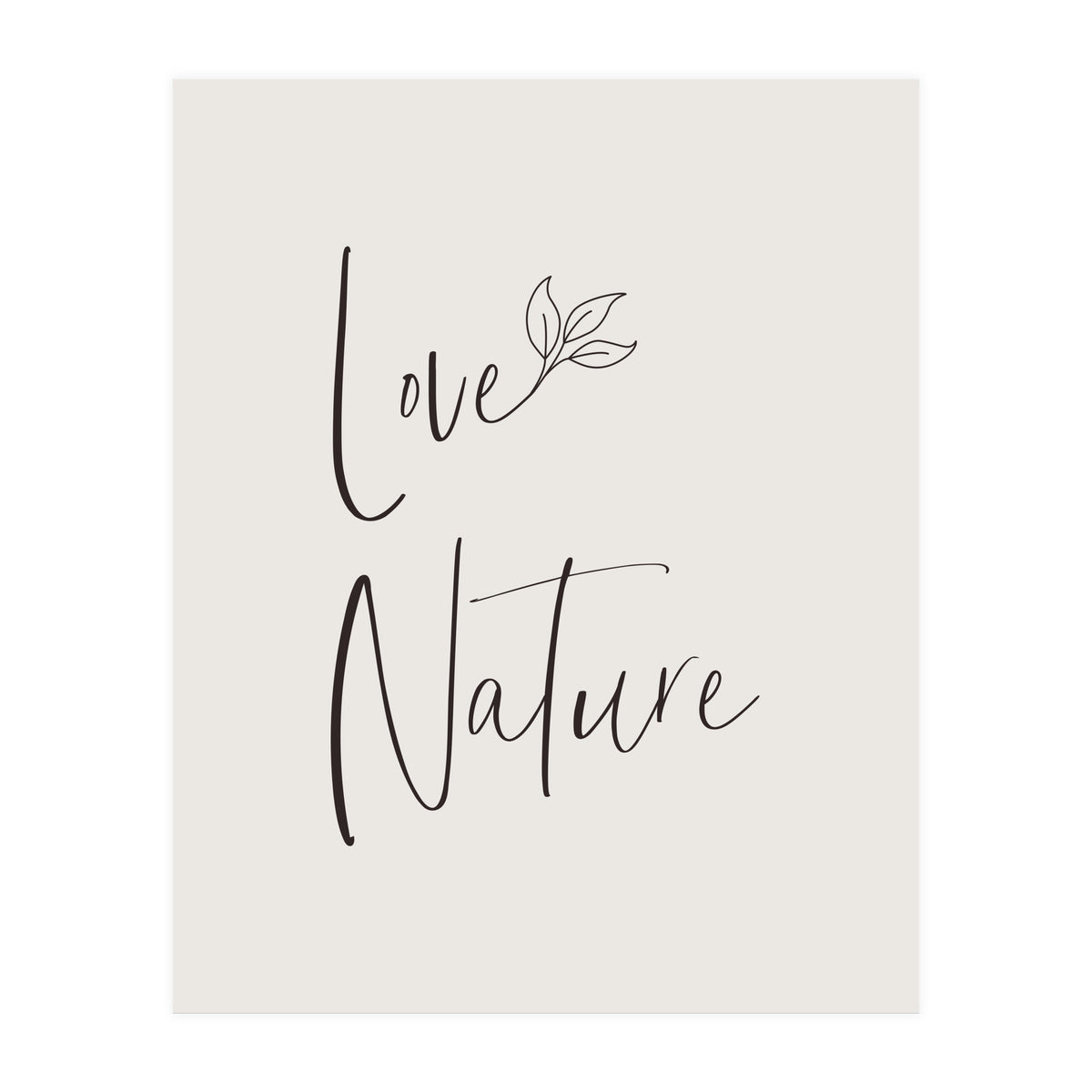 Love nature - minimalist (Print Only)