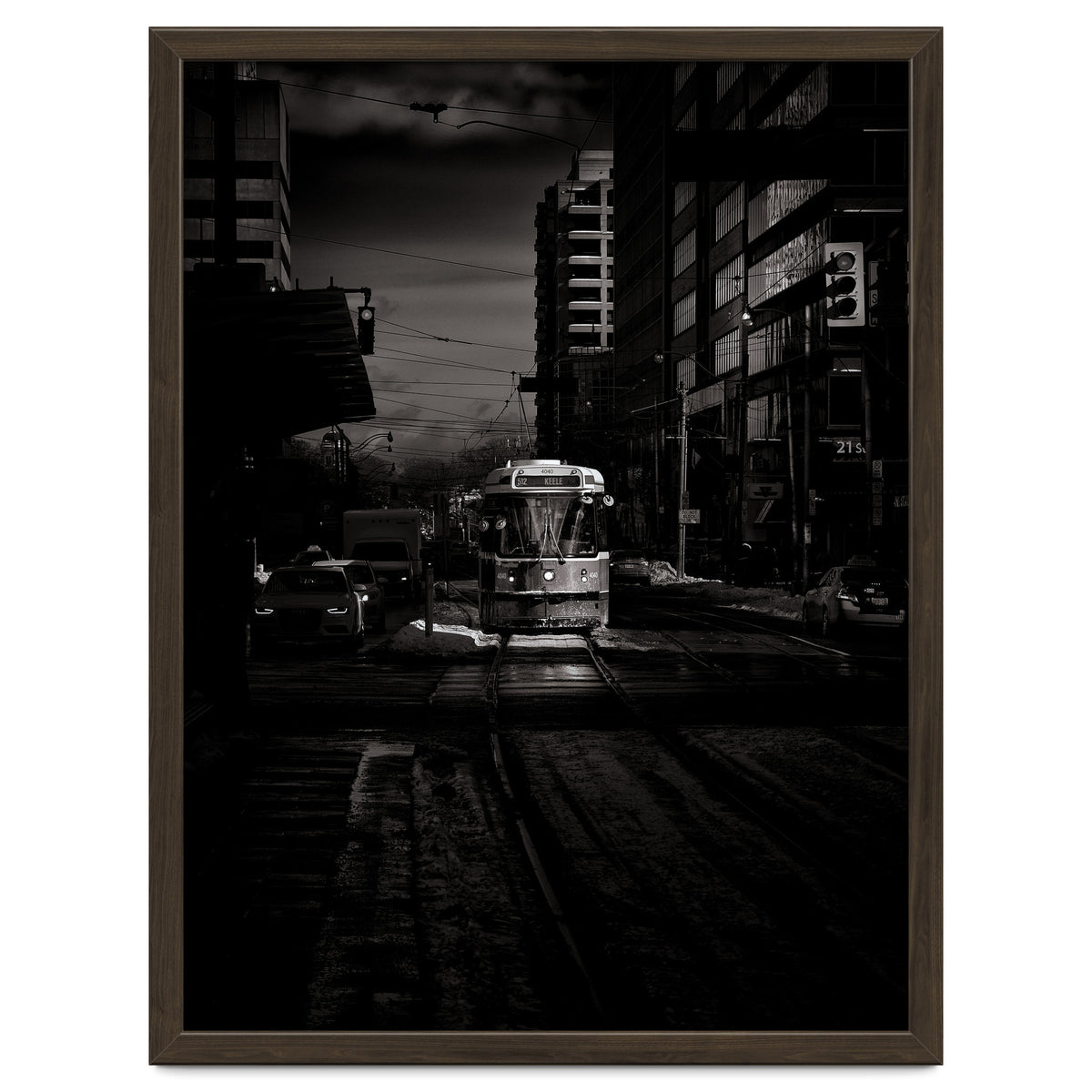 The 512 St. Clair Streetcar Toronto Canada Toned Version