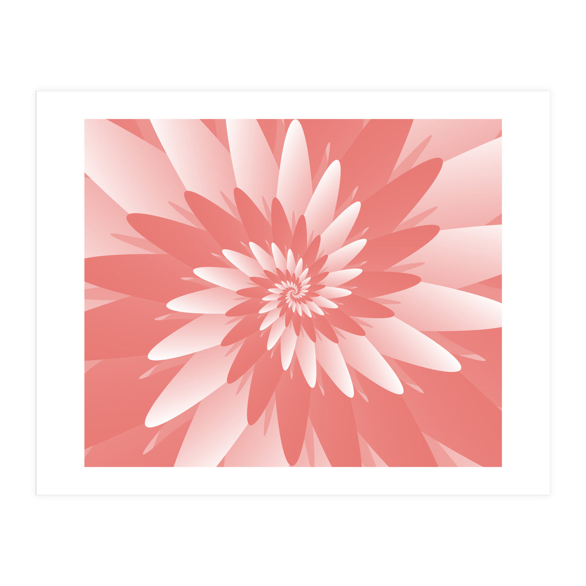 Flower Pattern Spiral  (Print Only)