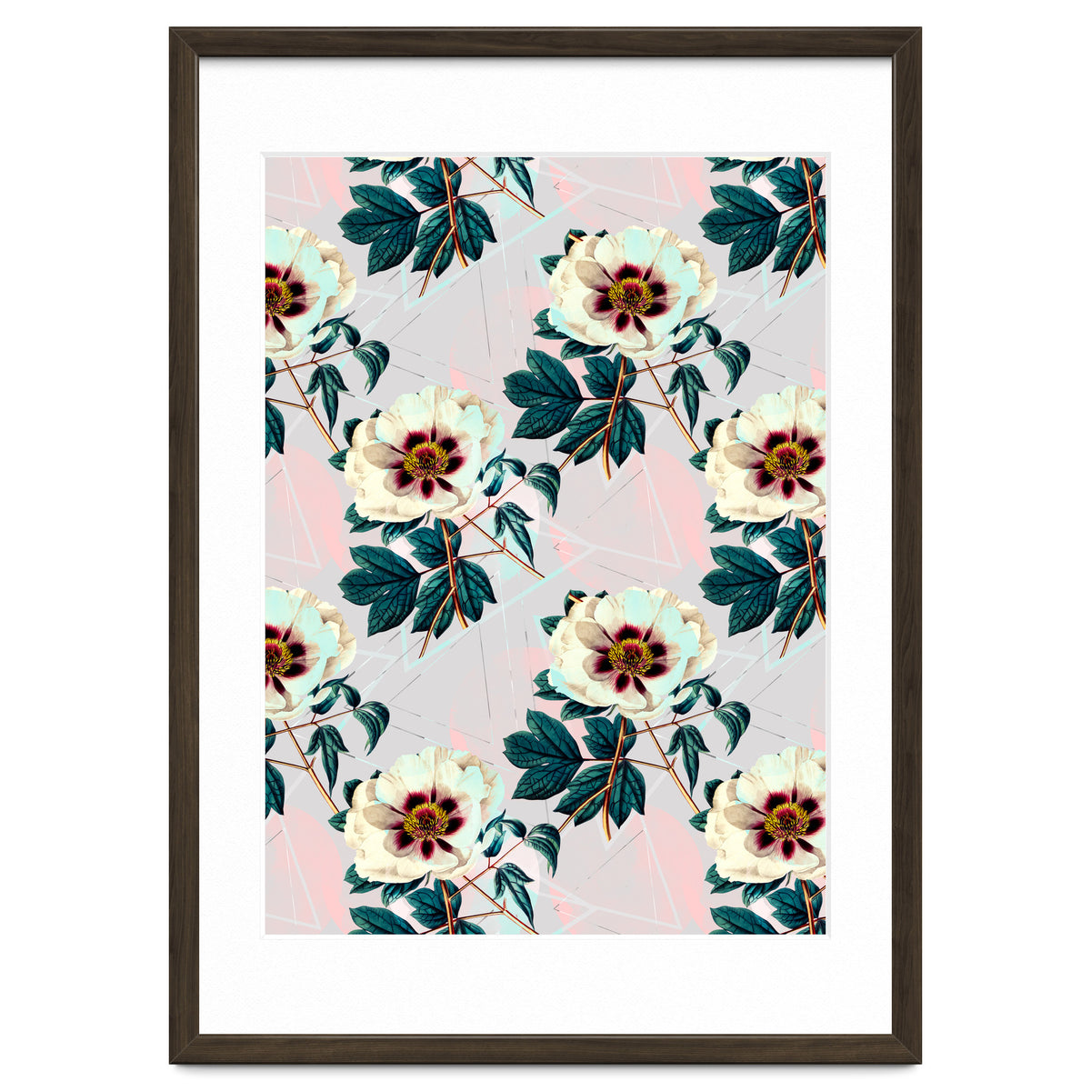 Flowery blooming with geometric