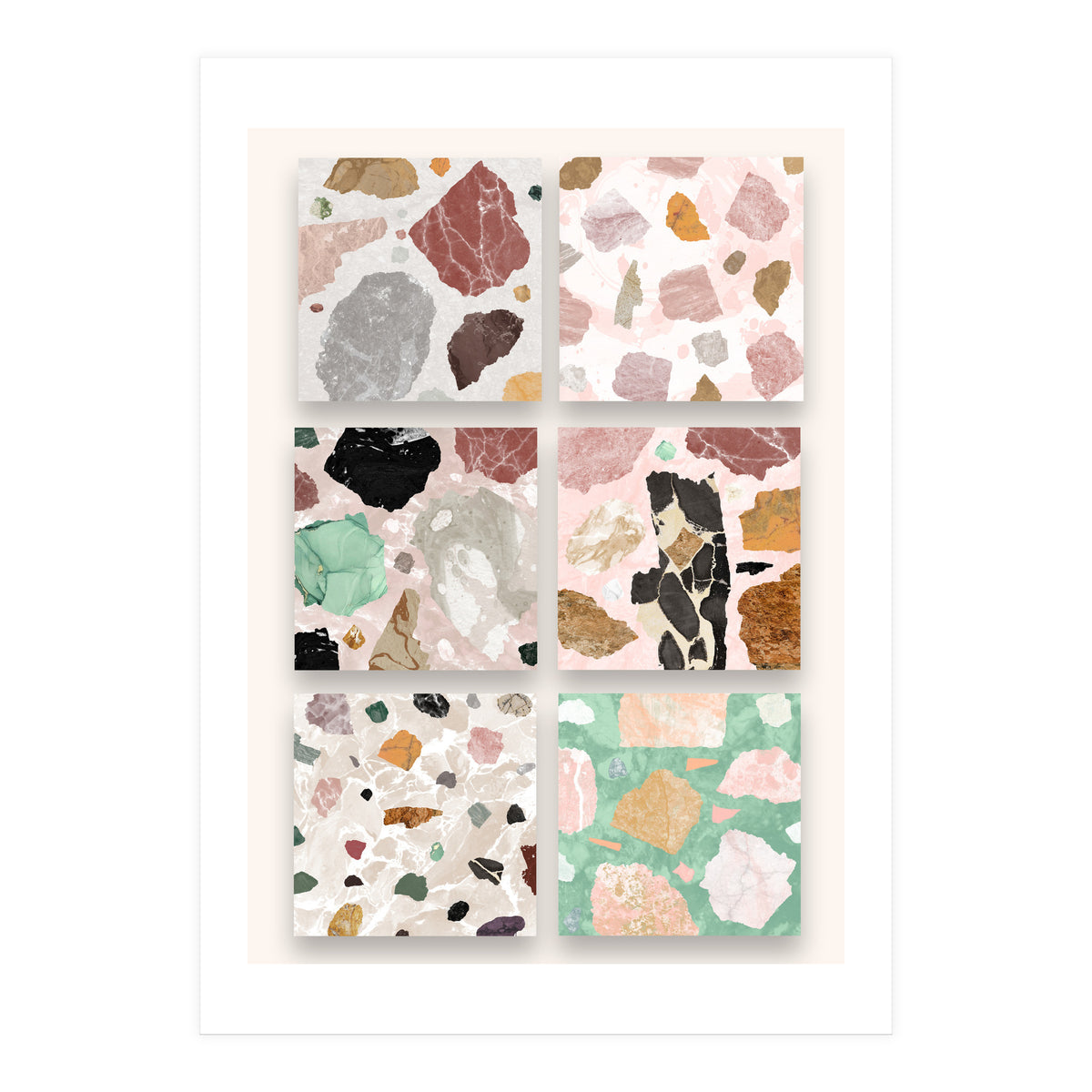 Heartstone - venetian terrazzo version 2 (Print Only)