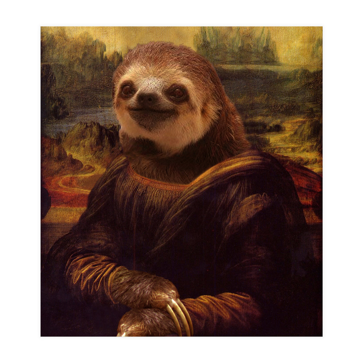Sloth Mona Lisa (Print Only)