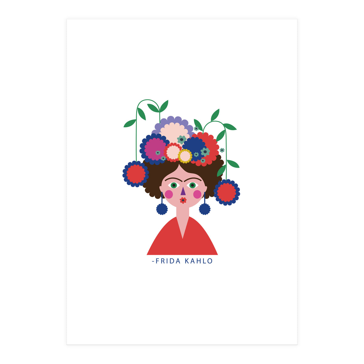 Frida 22 Rgb White (Print Only)