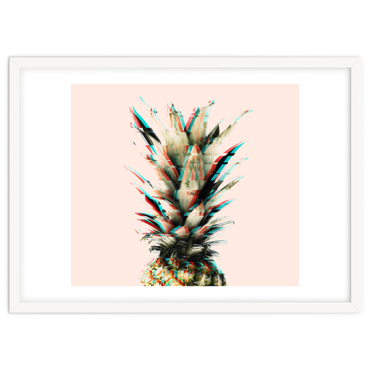 Glitch pineapple pink