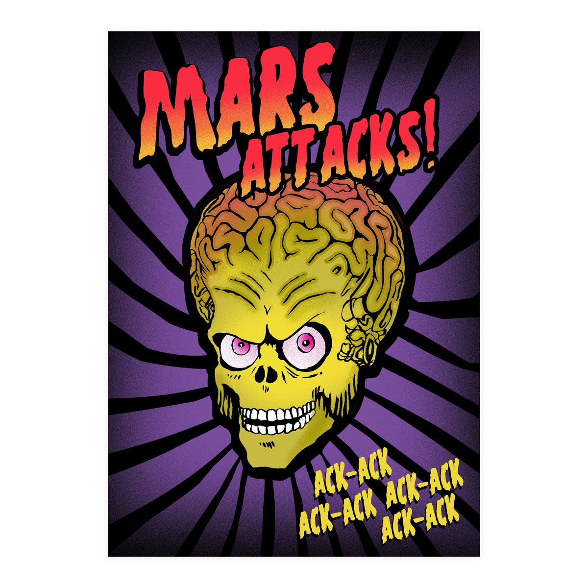 Mars Attacks movie poster (Print Only)