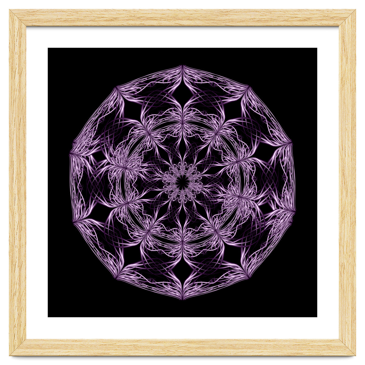 Mandala purple and black