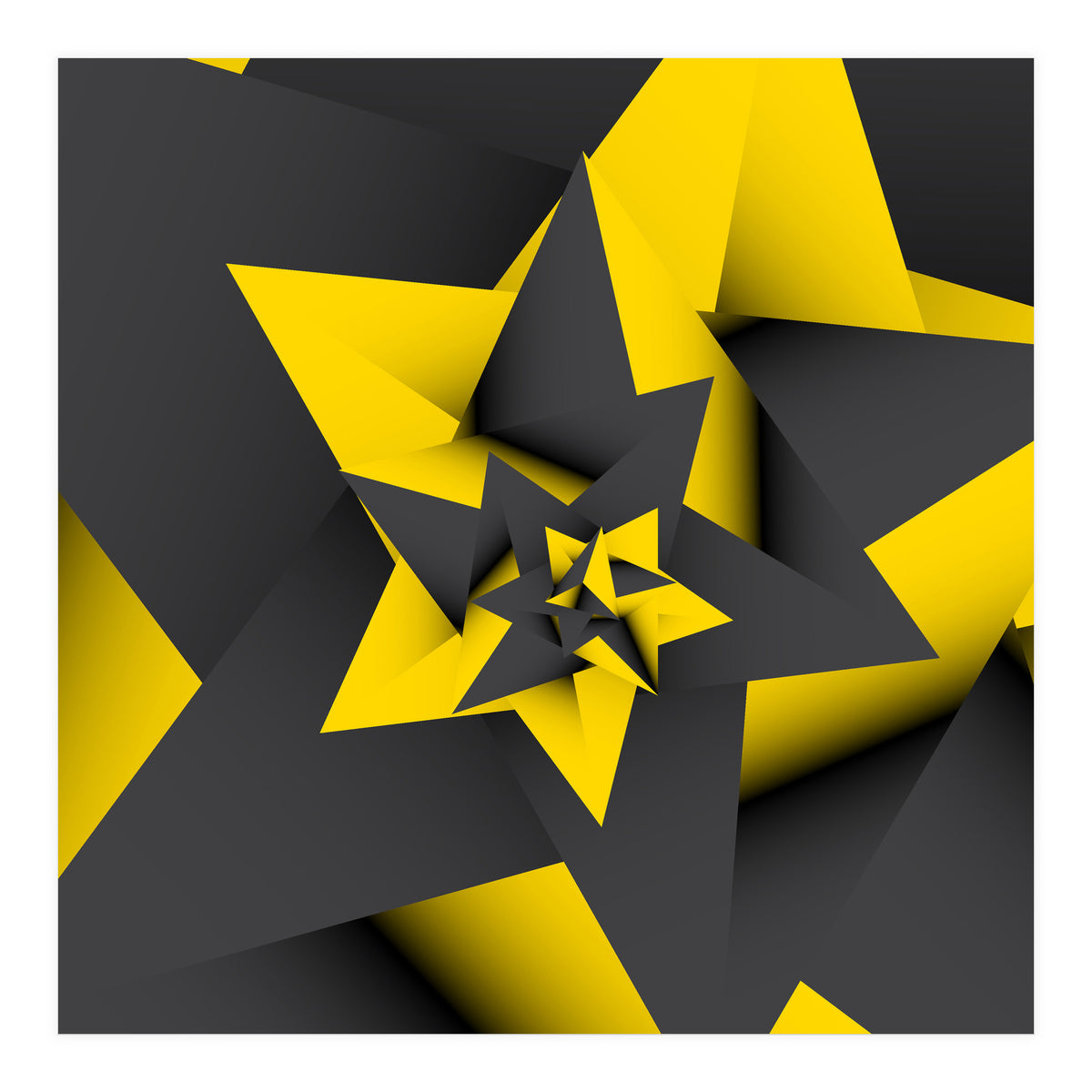 Yellow Abstract (Print Only)