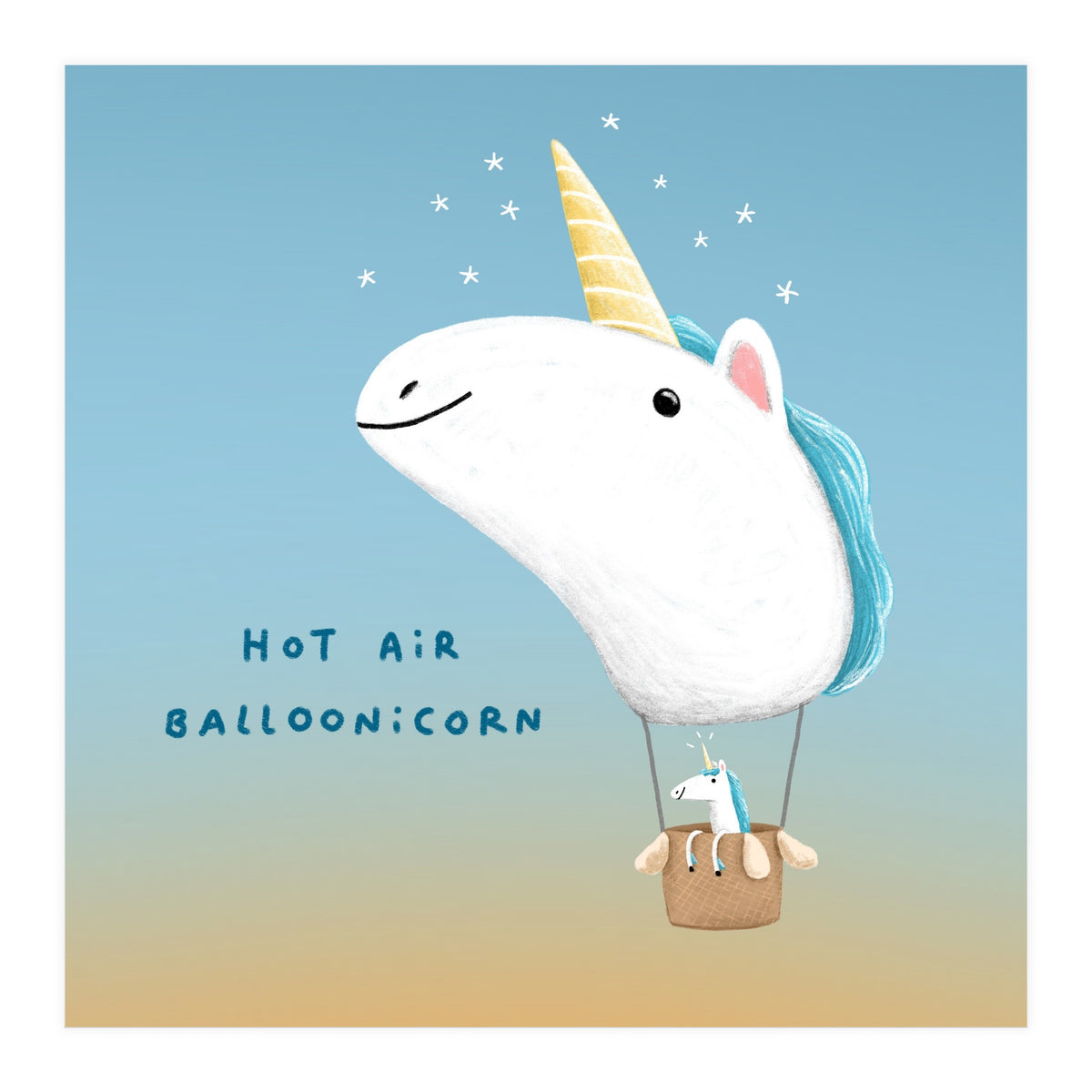 Hot Air Balloonicorn (Print Only)