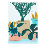 Little House Plants | Pastel Botanical Nature Plant Pots | Bohemian Cute Chic Palm Modern (Print Only) thumbnail