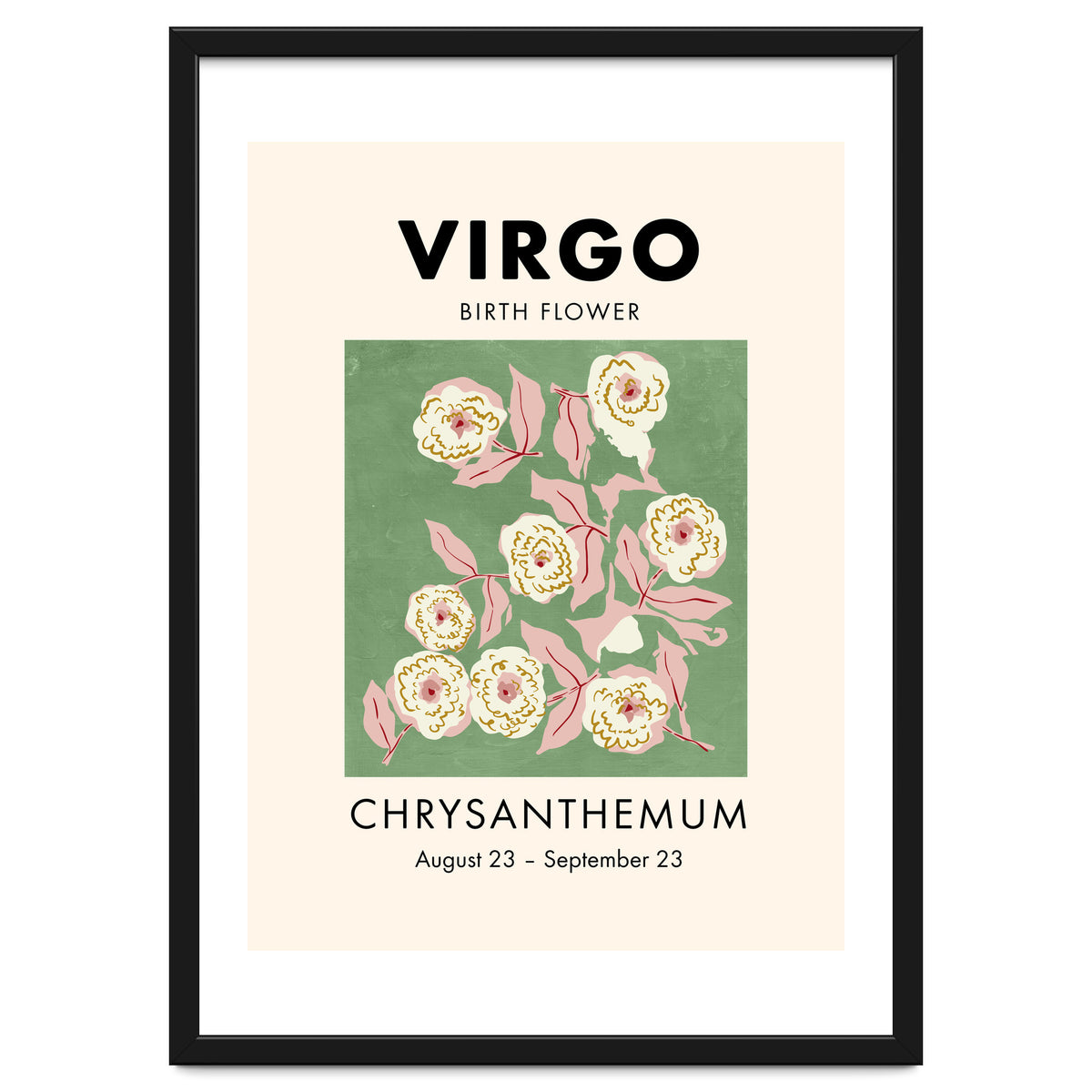 Virgo Birth Flower Chrysanthemum