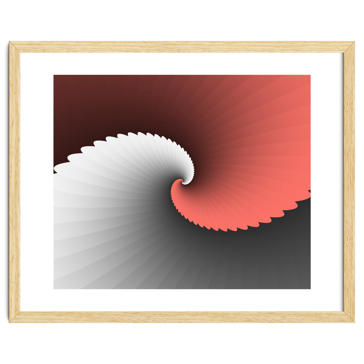 Living Coral Spiral Wings