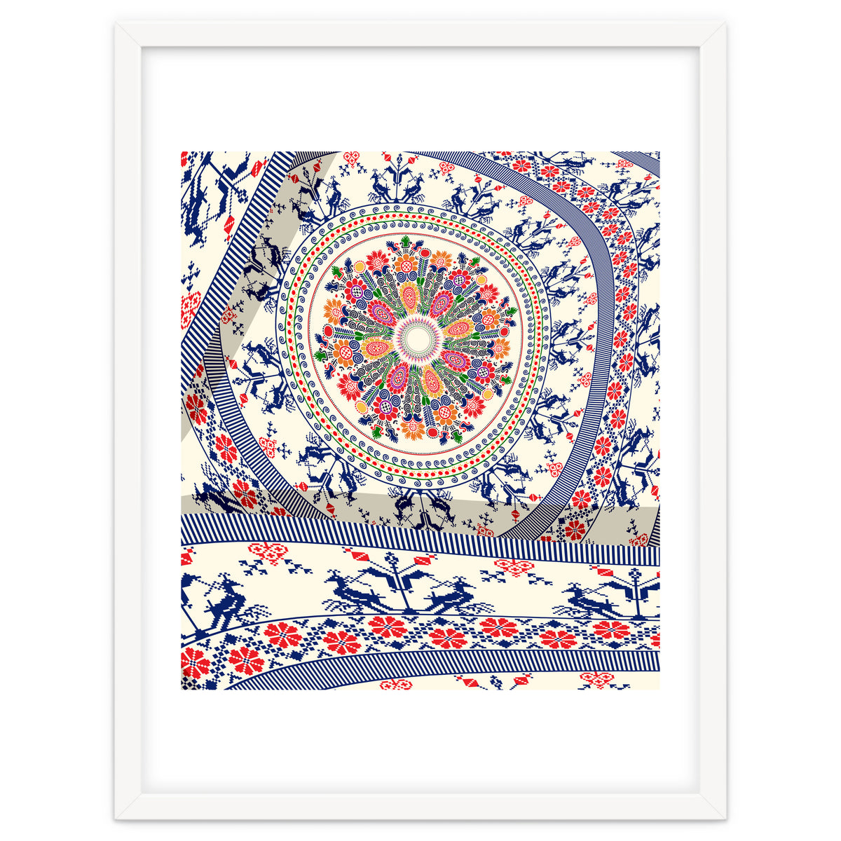 Romanian embroidery background 4