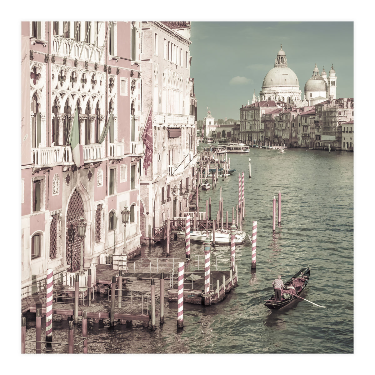 VENICE Canal Grande & Santa Maria della Salute | urban vintage style (Print Only)