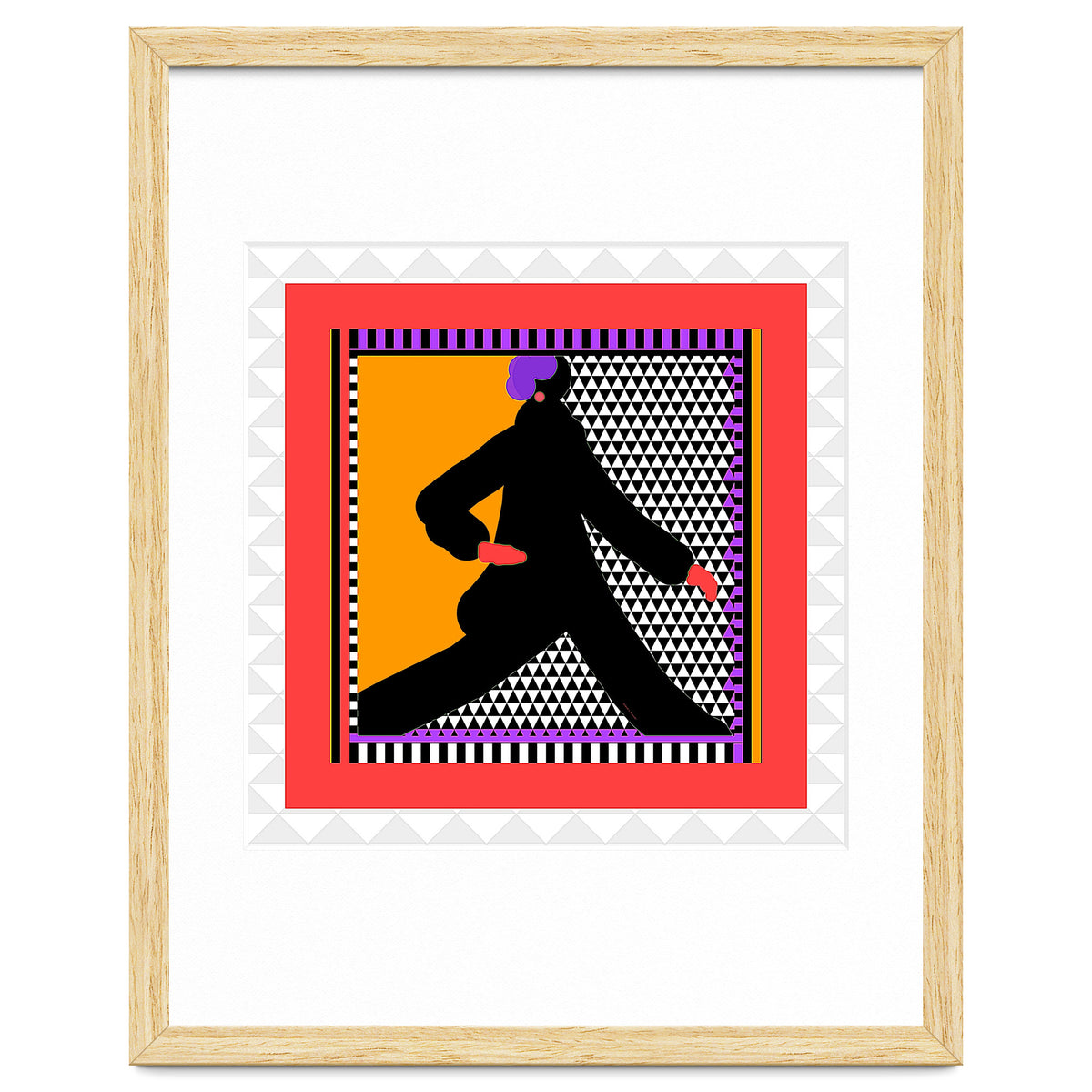 WOMAN WEARING BLACK TAKING A STROLL