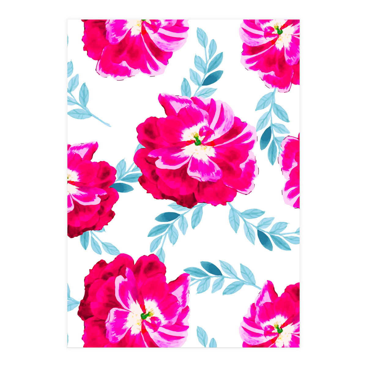 Fluorescent Florals (Print Only)