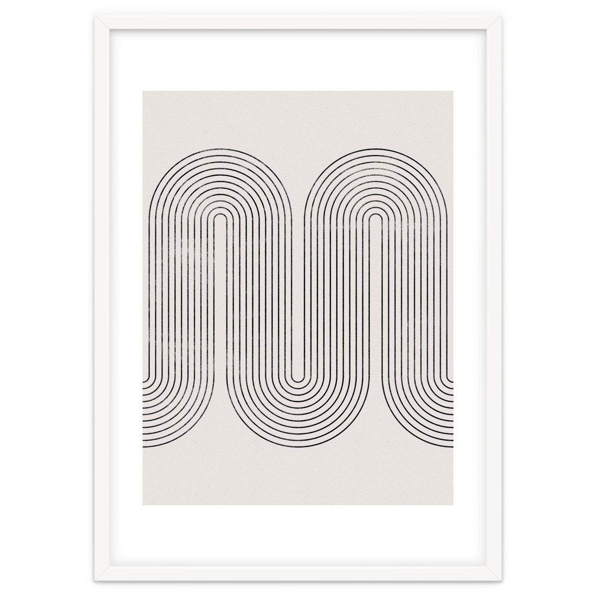 Mid-Century Modern No.28 - Woodblock Print