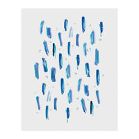 Brush Strokes Blue (Print Only)