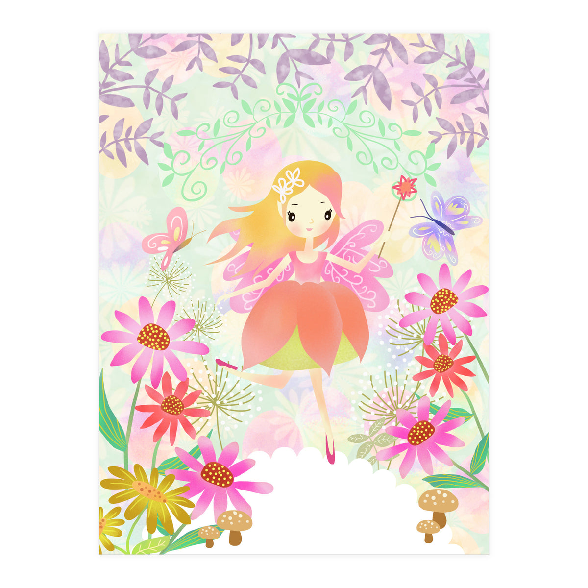 Fairy in the Garden (Print Only)