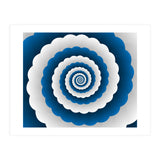 Blue Modern Floral Interior Design (Print Only) thumbnail