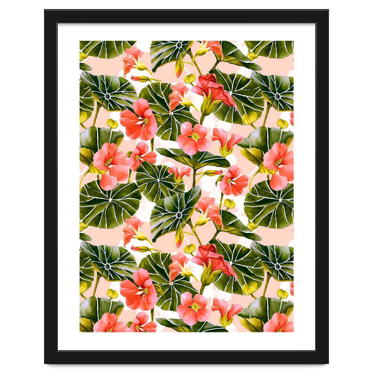 Nasturtiums watercolor 03