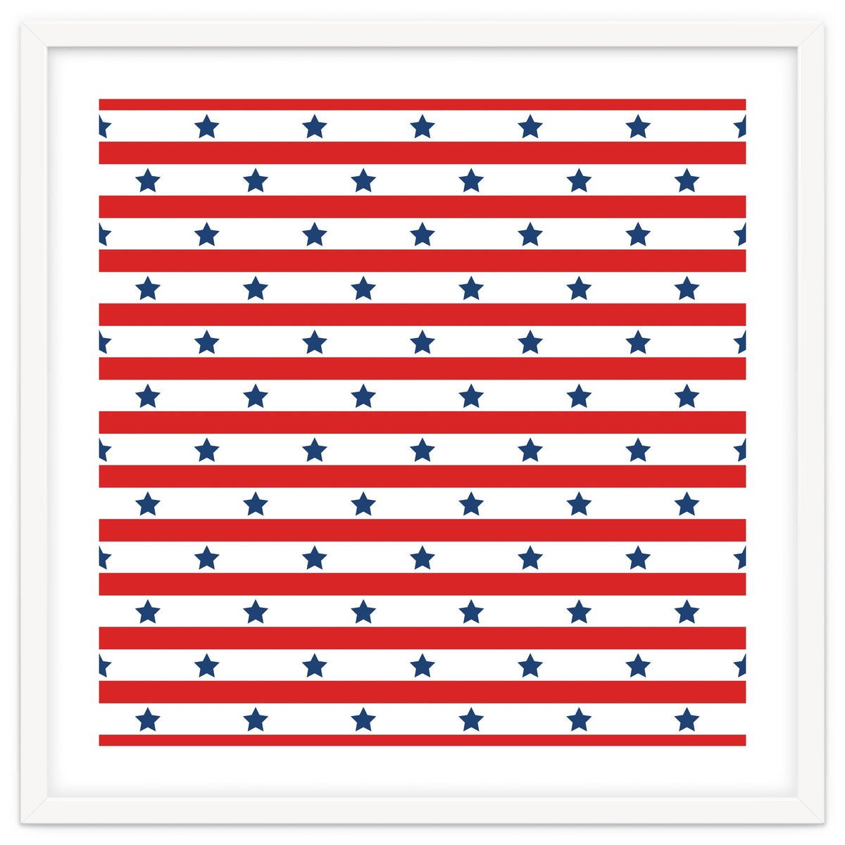 Blue And Red Stripes and stars