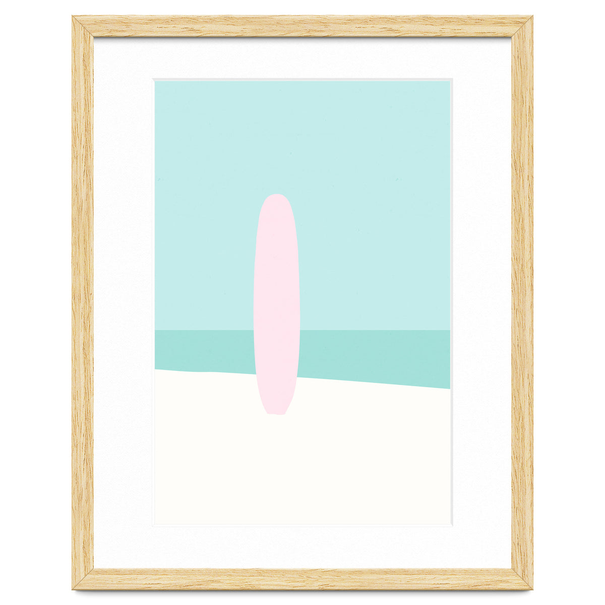 Minimal Surfboard - Turquoise Coast