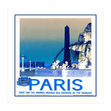 Travel Poster Paris Vintage  (Print Only) thumbnail