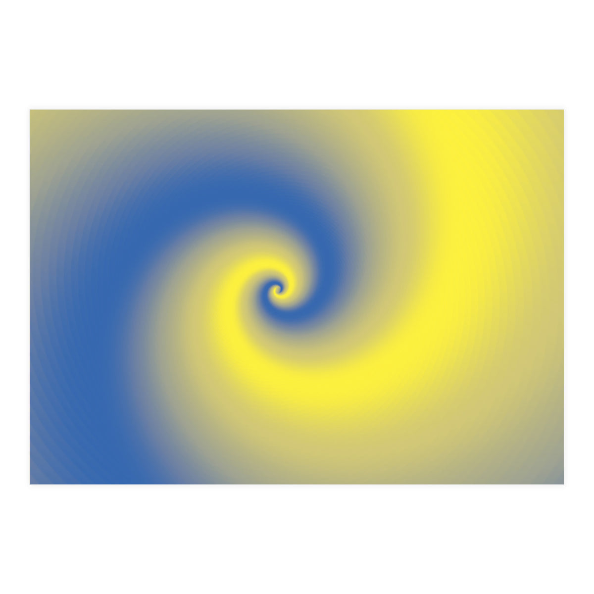 Yellow & Blue Abstract  (Print Only)