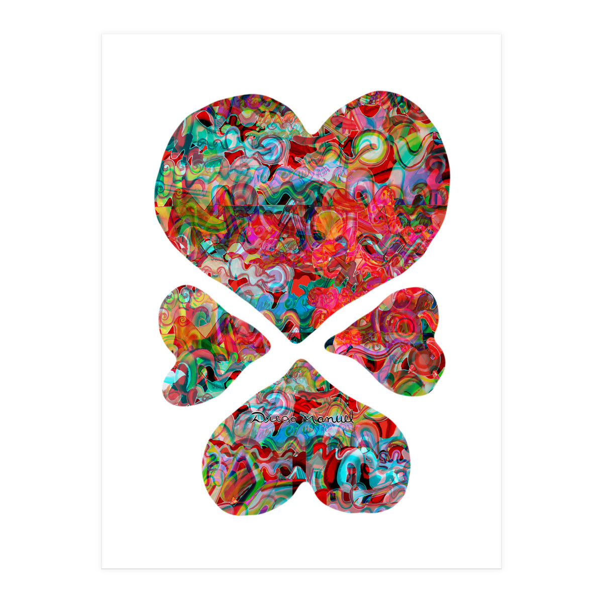 4 Corazones Copia (Print Only)