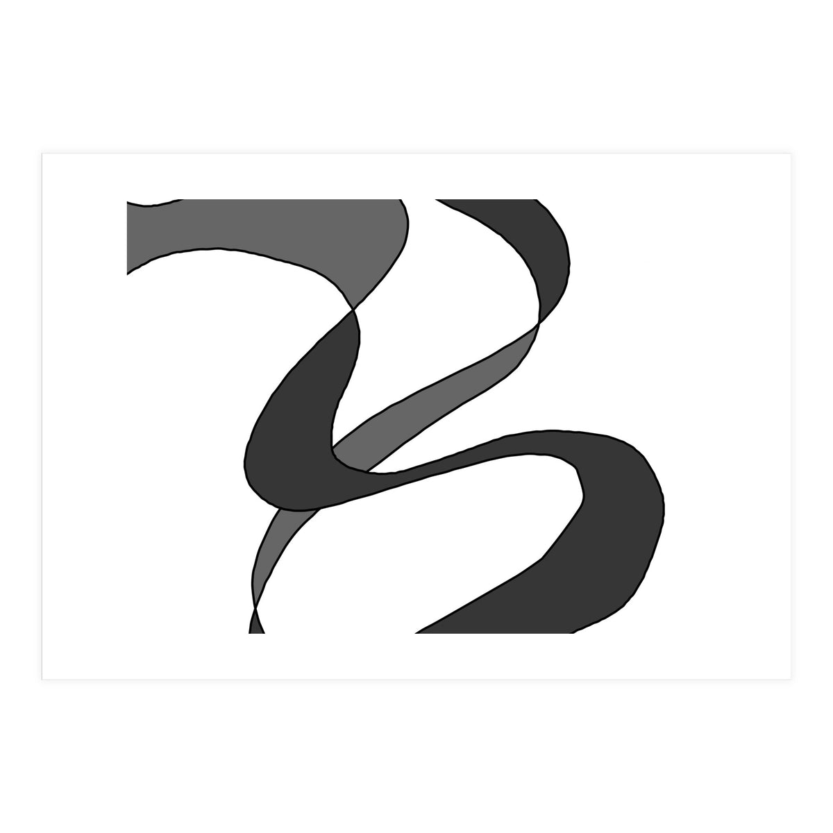 Grey Waves 2 (Print Only)