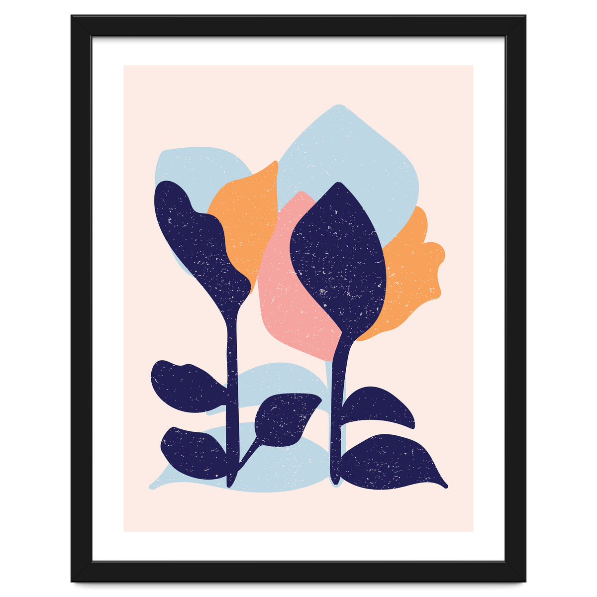 Spring Snow Abstract Art