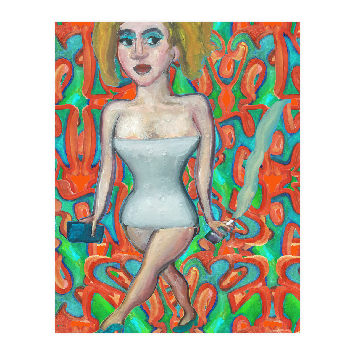 Chica Con Cigarrillo 4 (Print Only)