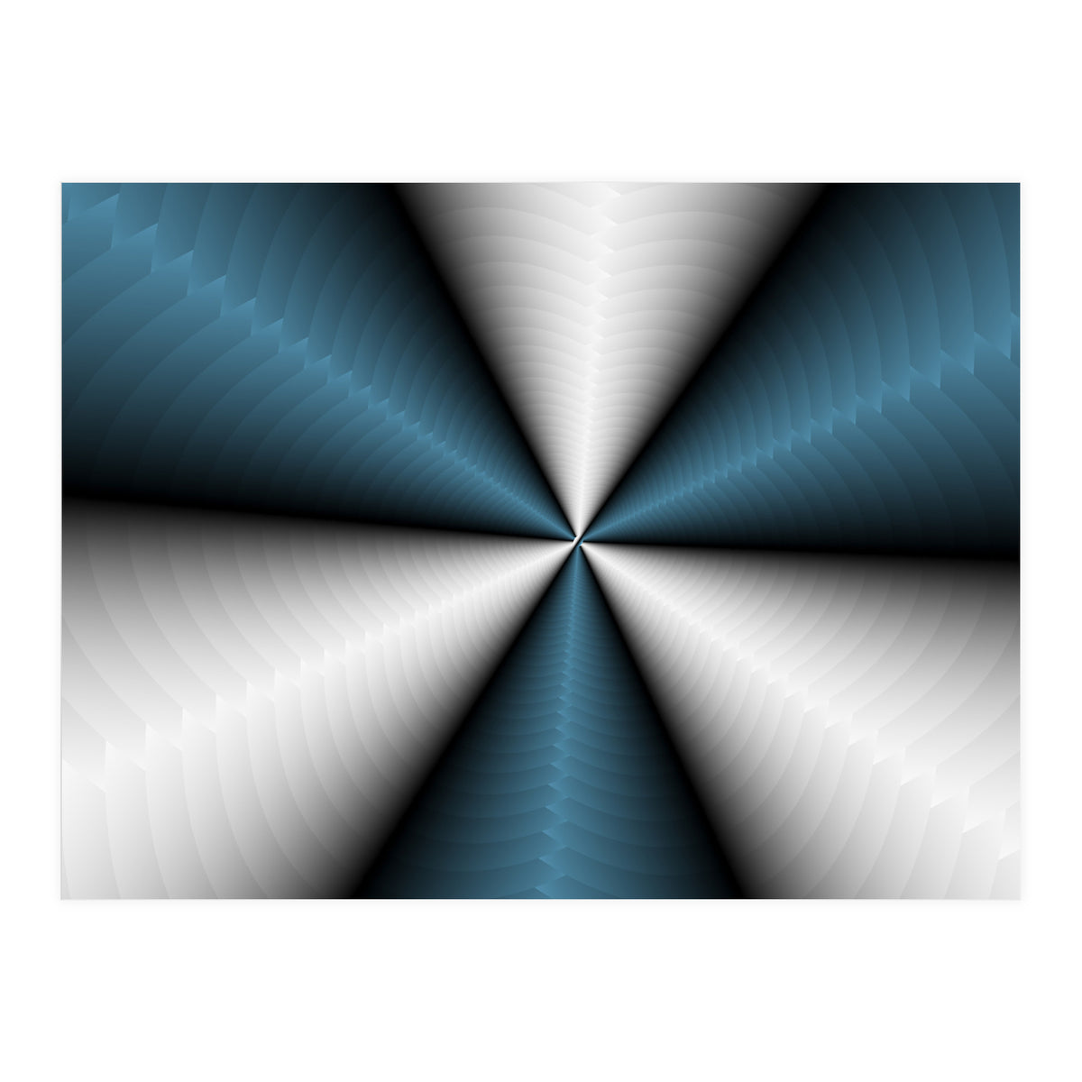 Blue Color Modern Interior Art (Print Only)