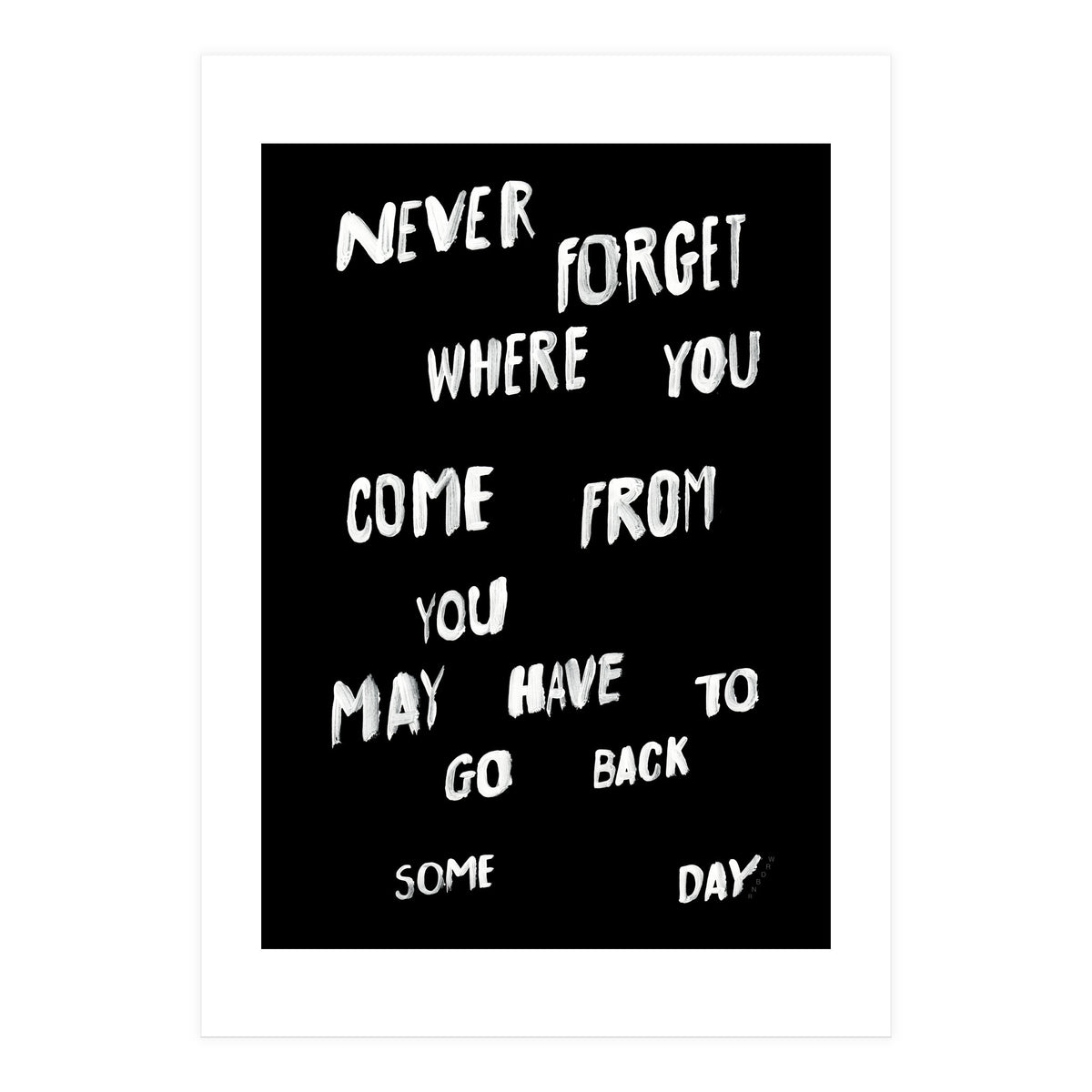 NEVER FORGET (Print Only)