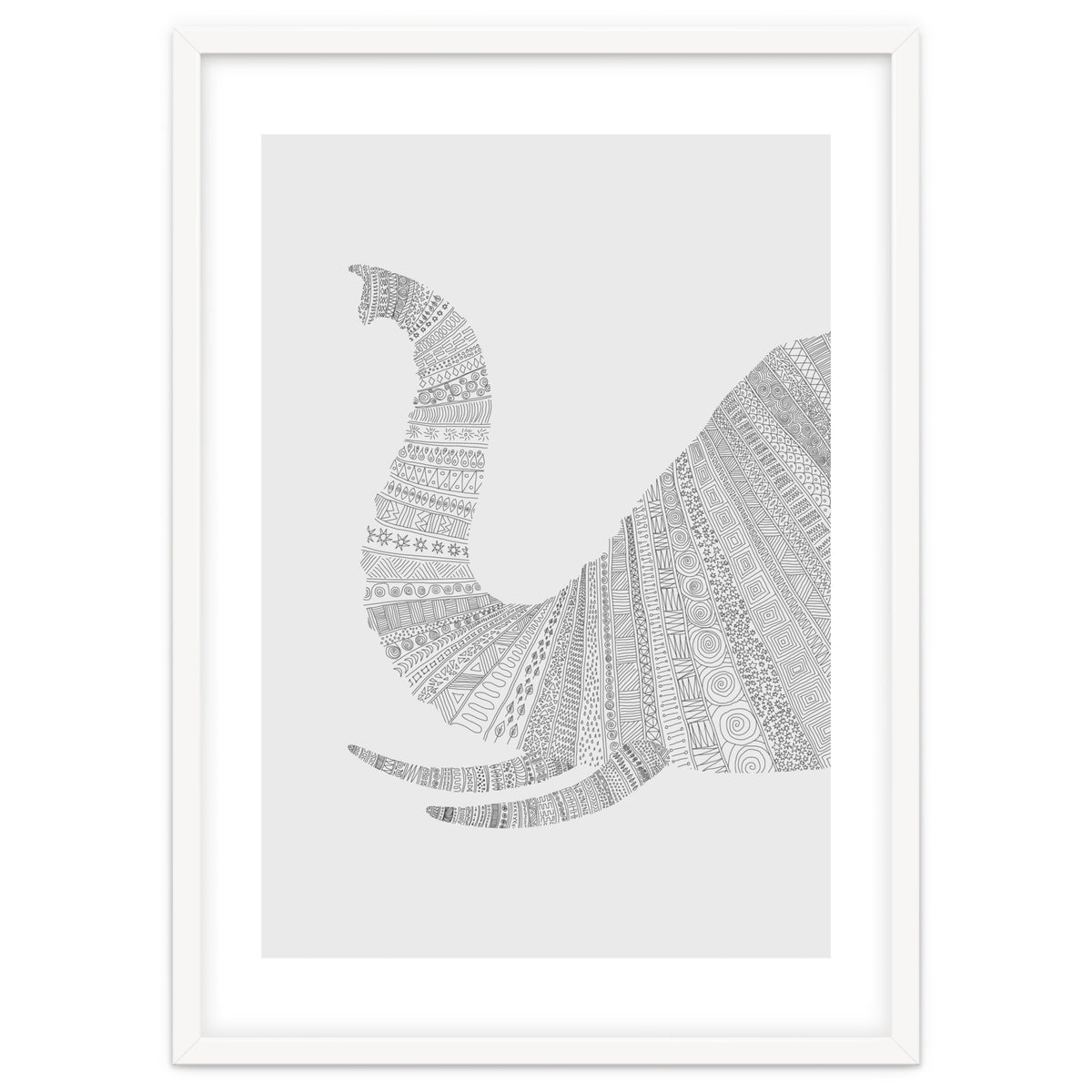 Elephant Grey Poster