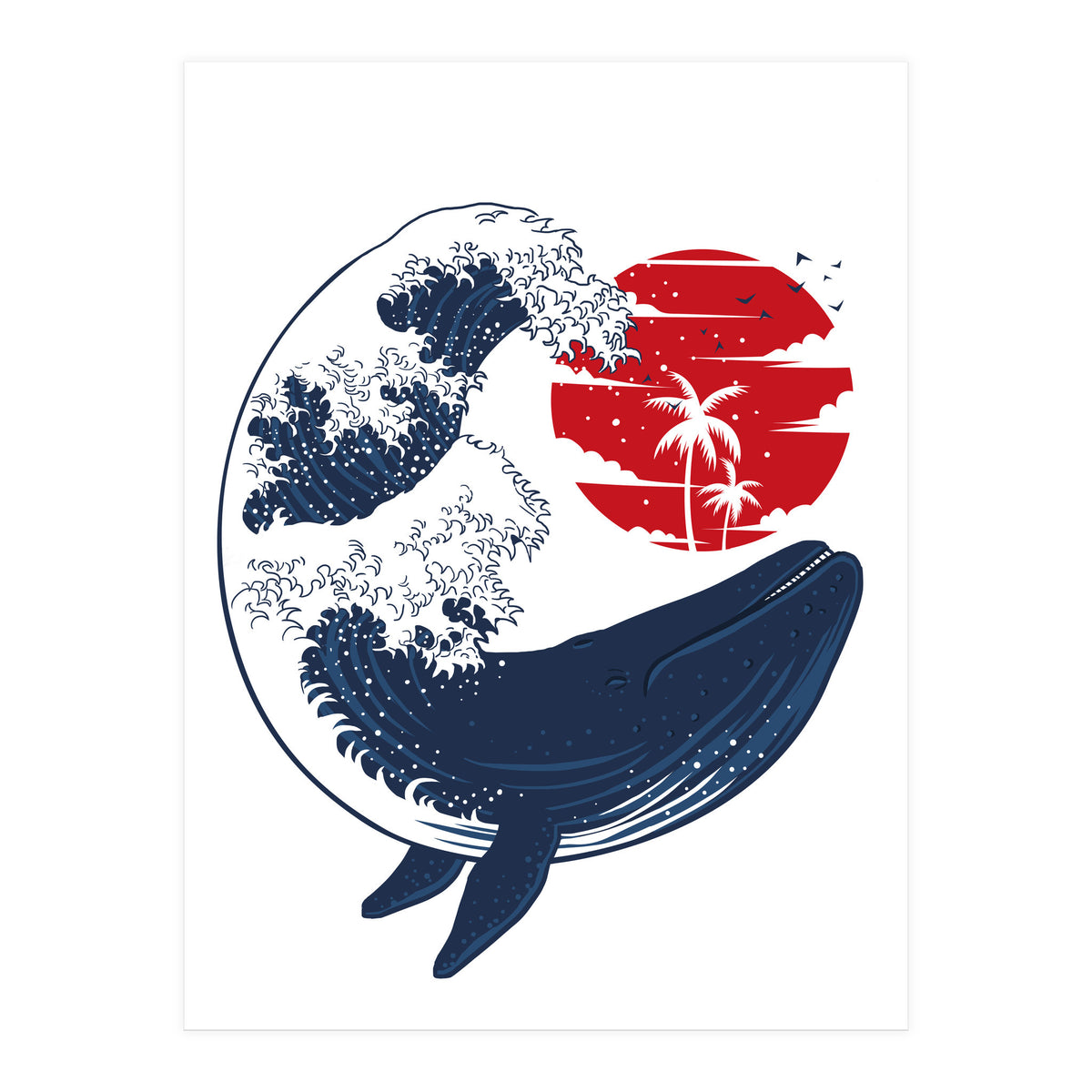 The Wave whale (Print Only)