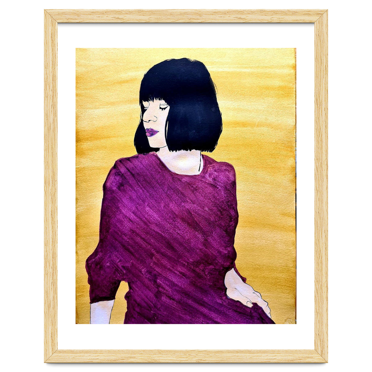 Untitled #74 Woman in purple