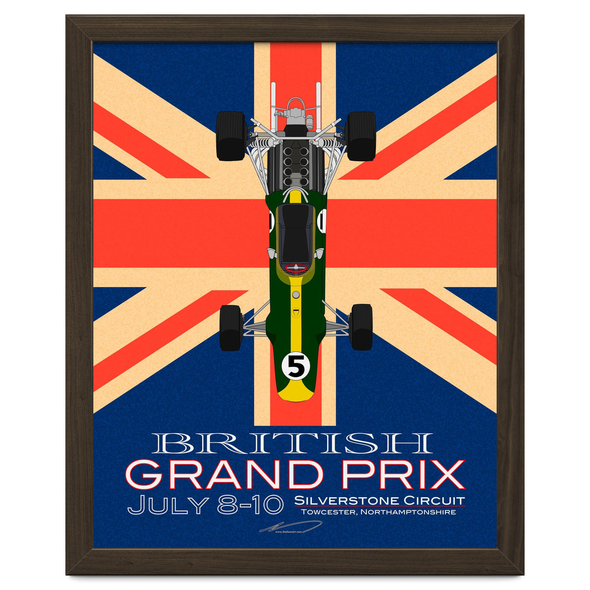 British Grand Prix poster