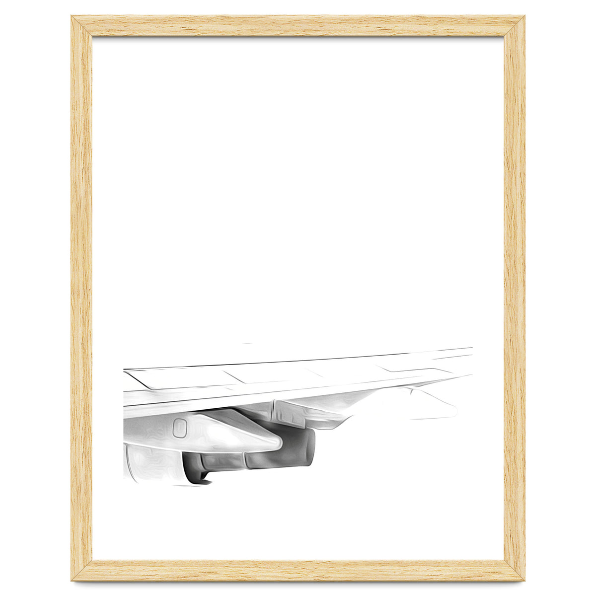 Black and White Airplane