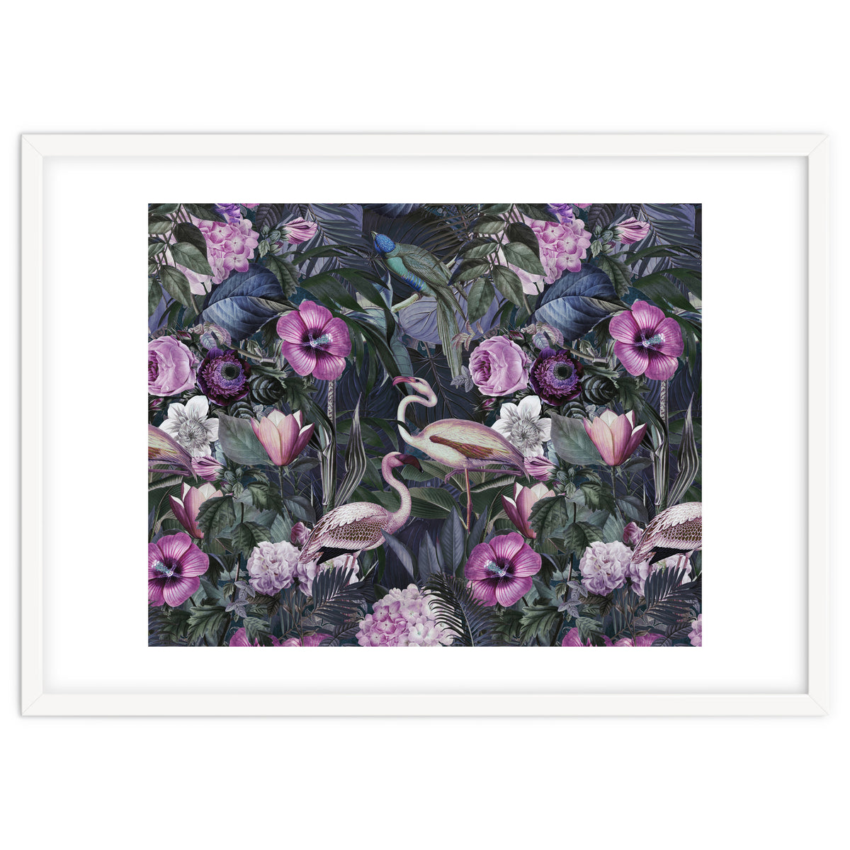Flamingos Dark Jungle 2