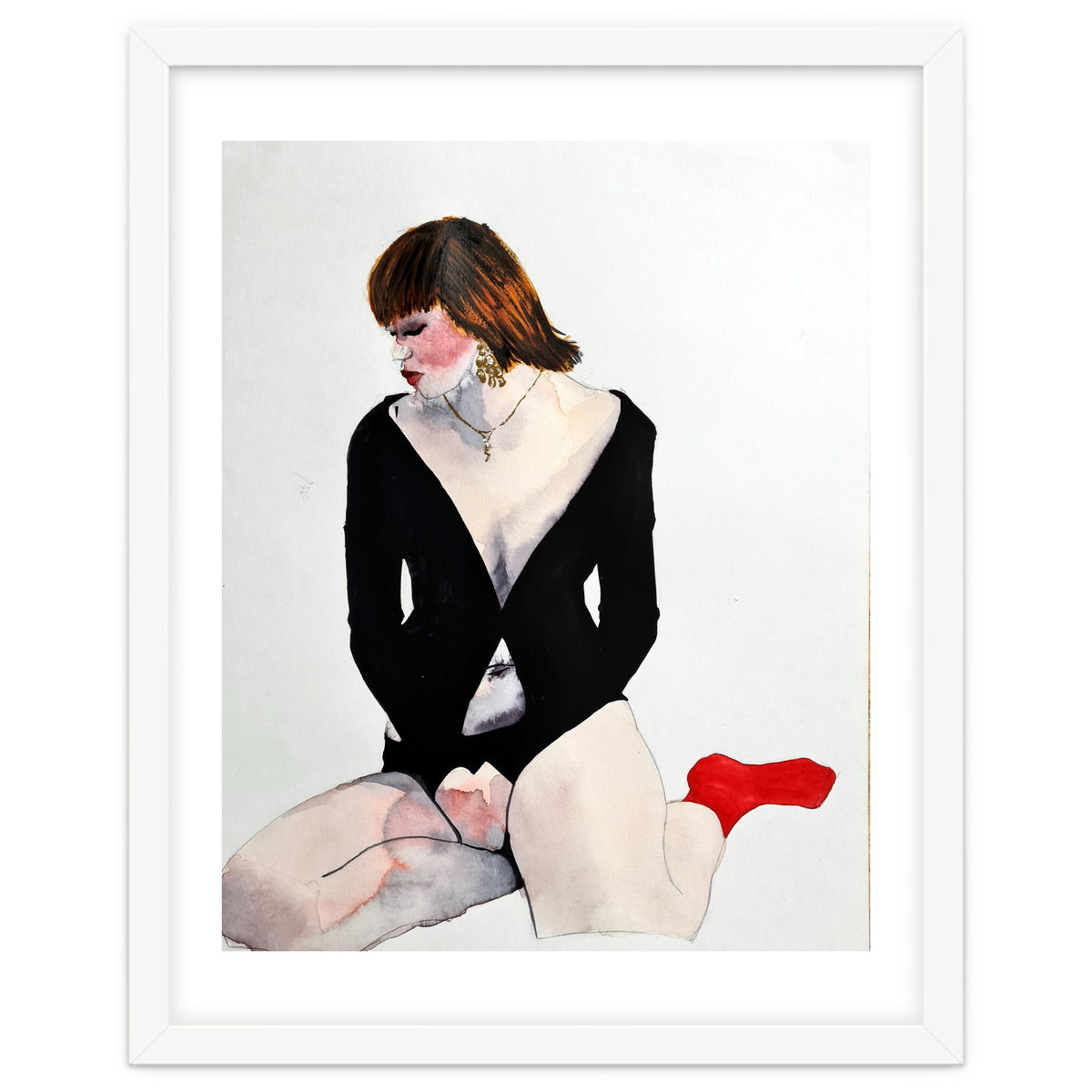 Untitled #95 Red Socks