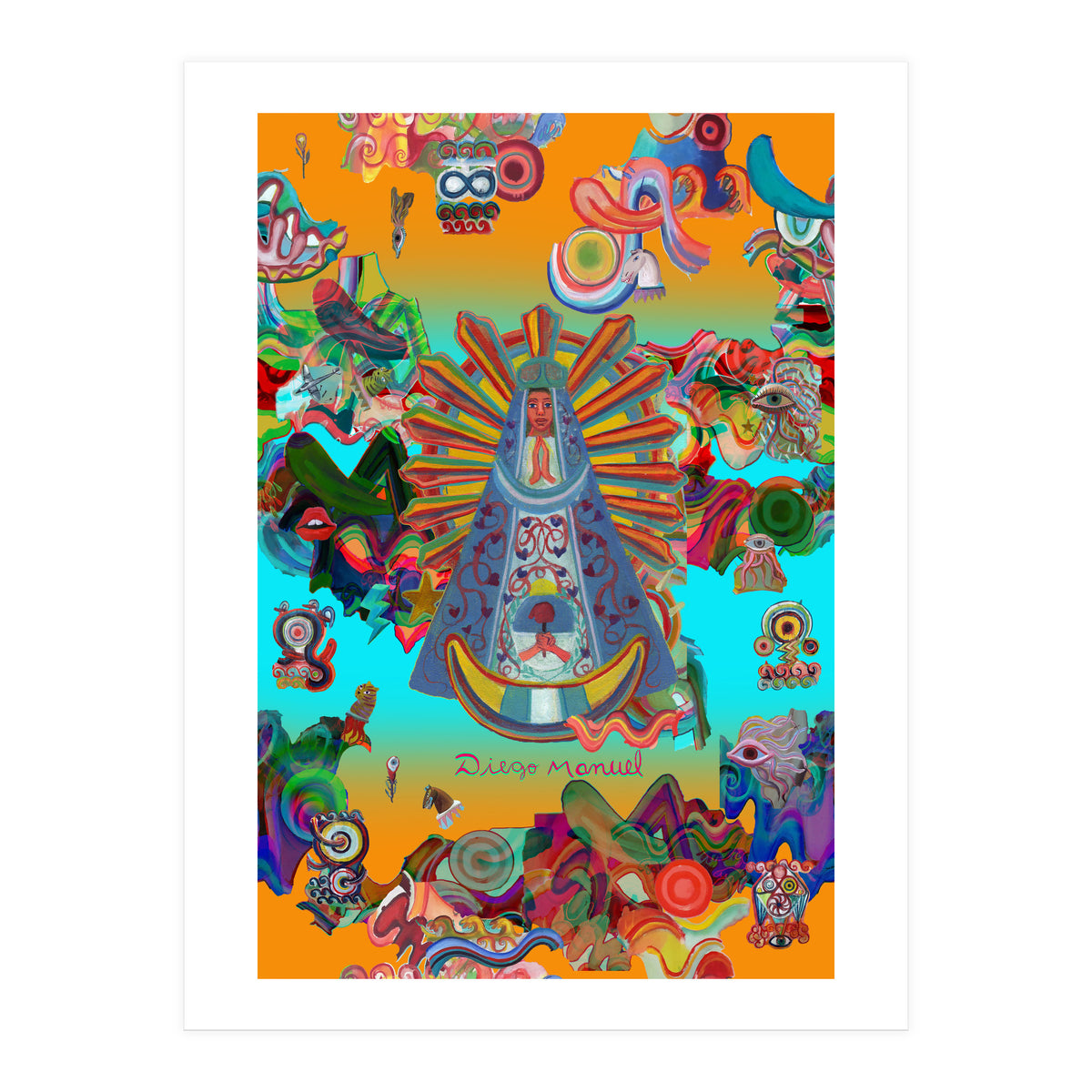 Virgen Y Graffiti 3 (Print Only)