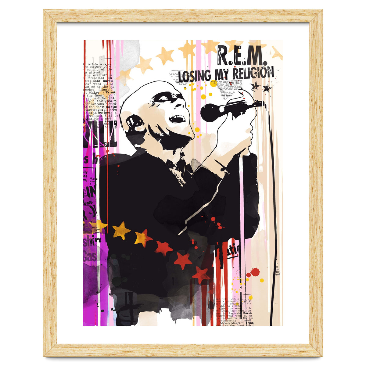 Michael Stipe pop art poster
